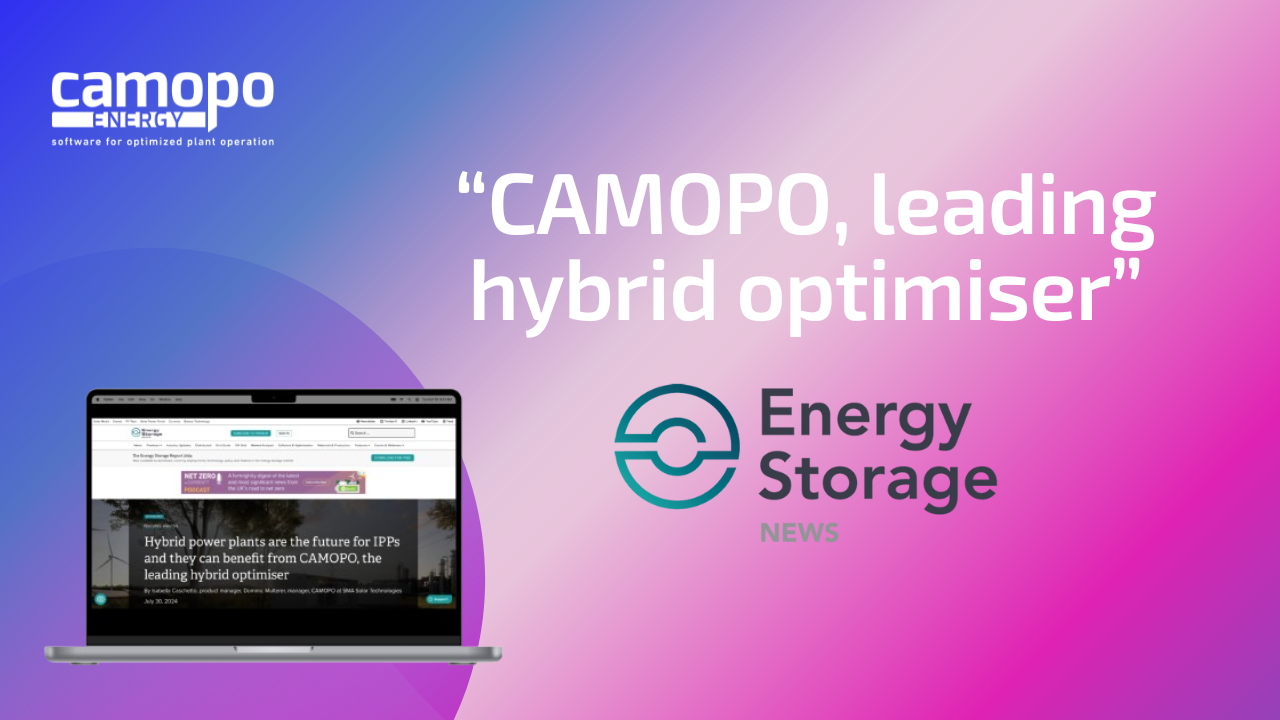 “CAMOPO, leading hybrid optimiser” by Energy Storage News